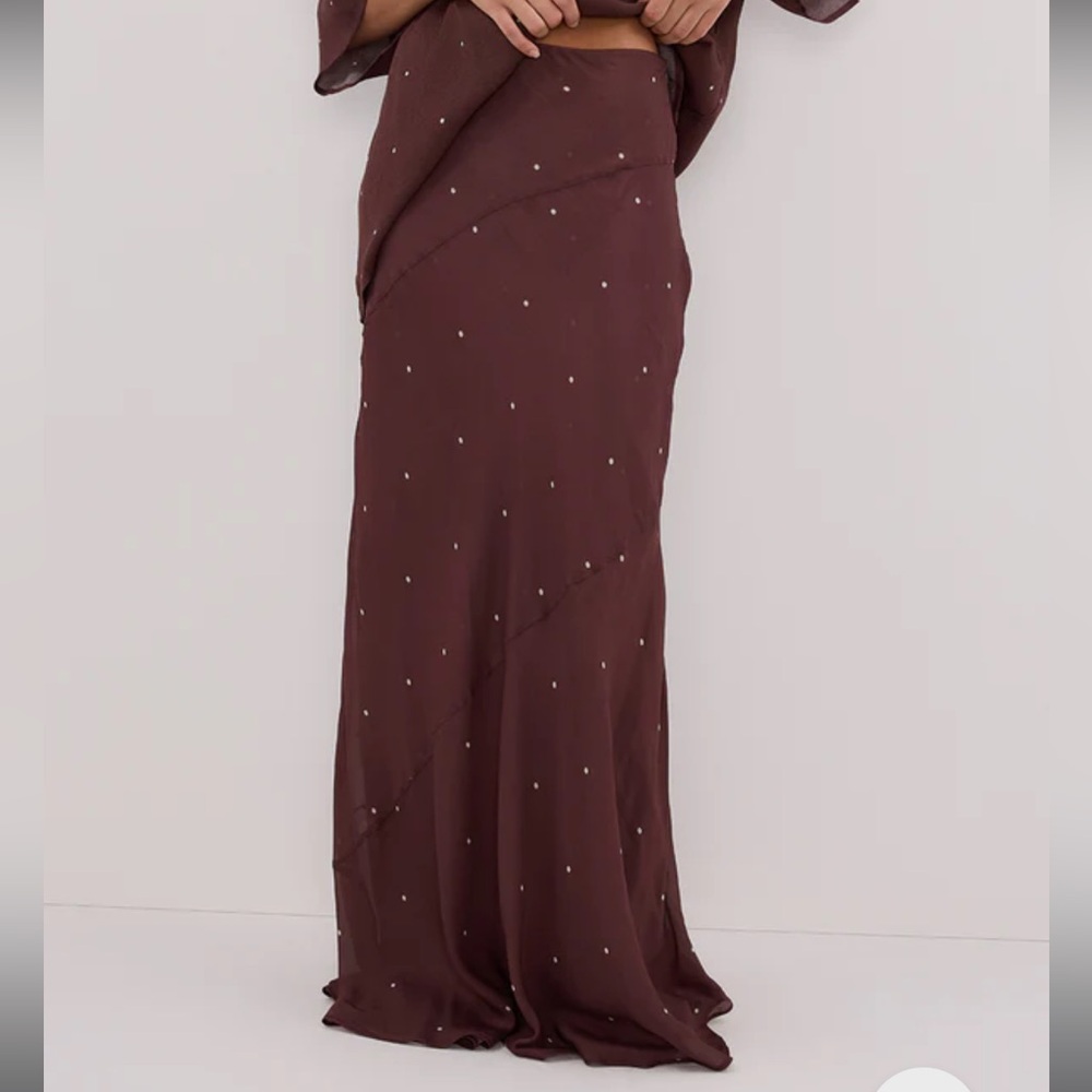 DISSH melrose walnut maxi skirt